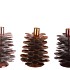 COSMO COPPER MIX CANDLE HOLDER PINE CONE ASS 12X12X15CM