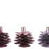 COSMO SWEETS LILA MIX CANDLE HOLDER PINE CONE ASS 12X12X10CM