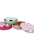 CANDY SWEETS PINK/LILA/GREEN BOX ASS 21X21X6CM