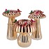 BIRD MUSHROOM VASE METALIC GOLD ASS 14X14X20CM NM