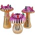 BIRD MUSHROOM VASE METALIC FUCHSIA ASS 16X16X25CM NM