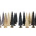 TWINKLE BLACK MIX GLASS TREE SHINY ASS 9X25CM NM