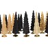 TWINKLE BLACK MIX GLASS TREE MATT ASS 9X35CM NM