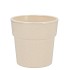 CERAMIC BEIGE STONE POT ORCHID EDGE 13CM