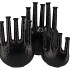 INGA JAHRA BLACK VASE OVAL TUBE 28X12X39CM NM