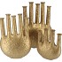 INGA JAHRA GOLD VASE OVAL TUBE 23X10X27CM NM