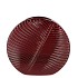INGA LEAF PURPLE VASE ROUND ACTIVE GLAZE 25X9X23CM NM