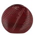 INGA LEAF PURPLE VASE ROUND ACTIVE GLAZE 33X12X31CM NM