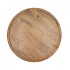 MUMBAI MANGO WOODEN TRAY ROUND SMALL EDGE 33X33X2CM NM
