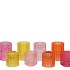 BICOLORE DUTCH ORANGE MIX CANDLE H ASS SET OF 2 6X7CM