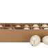 EGGS GANZEN NATURAL WHITE GLITTER P/12