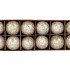 EGGS GANZEN NATURAL WHITE GLITTER P/12