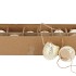EGGS CHICKEN OPEN WITH ROPE NATURAL WHITE GLITTER P/12