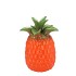 PINEAPPLE TROPICAL ORANGE VASE 14X14X18CM