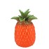 PINEAPPLE TROPICAL ORANGE VASE 16X16X22CM NM