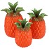 PINEAPPLE TROPICAL ORANGE VASE 16X16X22CM