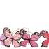 PICK SPRING PINK MIX BUTTERFLIES ASS P/24 50X9CM