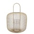 CASABLANCA SAND LANTERN IRON GLASS 34X34X49CM