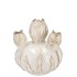 MARA WHITE VASE BOL TULIP 17X17X18CM NM