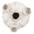 MARA WHITE VASE BOL TULIP 27X27X31CM NM