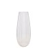 GLASS VASE CONE STRIPES 15X30CM