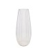 GLASS VASE CONE STRIPES 17X37CM