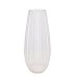 GLASS VASE CONE STRIPES 20X50CM
