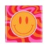 TILE SMILEY ORANGE/PINK/RED 10X10X1CM
