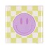 TILE SMILEY PURPLE/GREEN/WHITE 10X10X1CM NM