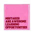 TILE MISTAKES PINK 10X10X1CM NM