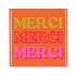 TILE MERCI ORANGE 10X10X1CM