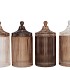 BICOLORE NATURAL BROWN MIX JARS ASS 11X22CM