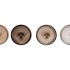 BICOLORE NATURAL BROWN MIX JARS ASS 11X13CM