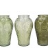 DELIGHT SUMMER GREEN MIX VASE CIRCLE ASS 15X25CM