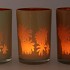 HILLY NATURAL BROWN MIX T-LIGHT GLASS ASS 9X10CM NM