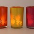 HILLY DUTCH ORANGE MIX T-LIGHT GLASS ASS 9X10CM
