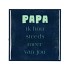 TILE PAPA BLUE 10X10X1CM