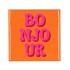 TILE BONJOUR ORANGE 10X10X1CM NM