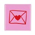 TILE ENVELOPE PINK 10X10X1CM