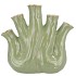 AGLIO PISTACHE VASE OVAL 36X17X33CM