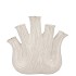 AGLIO WHITE VASE OVAL 20X9X19CM