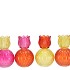 BICOLORE DUTCH ORANGE MIX TULIP T-LIGHT ASS 11X17CM