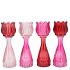 BICOLORE DUTCH PINK MIX TULIP VASE ASS 7X18CM
