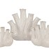 AGLIO WHITE VASE OVAL 25X11X24CM