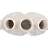 AGLIO WHITE VASE OVAL 36X17X33CM
