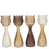BICOLORE NATURAL BROWN MIX TULIP VASE ASS 7X18CM