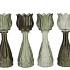 BICOLORE SUMMER GREEN  MIX TULIP VASE ASS 7X22CM