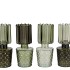 BICOLORE SUMMER GREEN  MIX VASE ASS 8X17CM