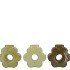 LIVIA SUMMER GREEN MIX VASE ASS 16X6X16CM
