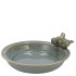 IRON STONE BIRD BOWL GLAZED LIGHT BLUE  23X5CM